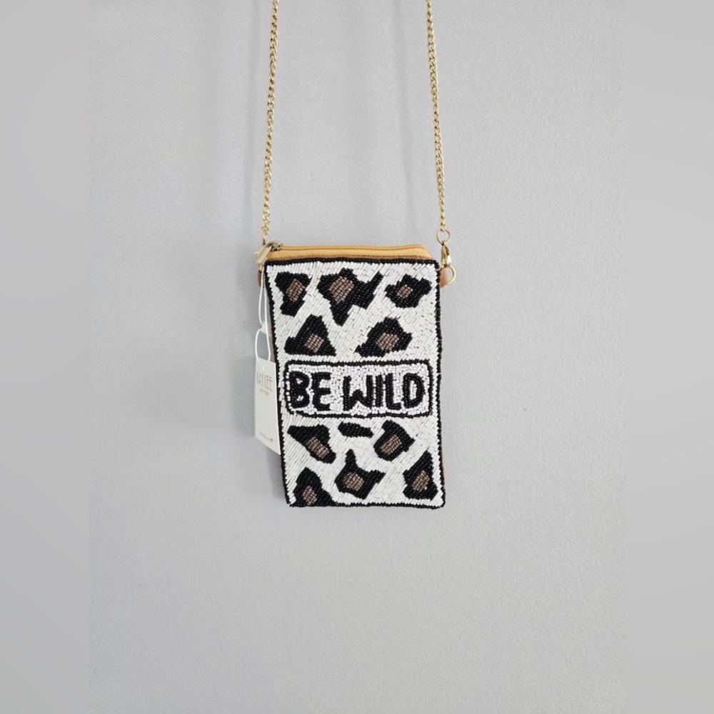 Be Wild Beaded Cell Phone/Crossbody